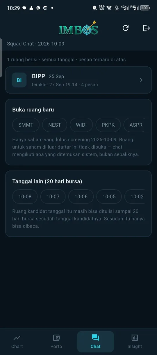 Squad Chat di Android